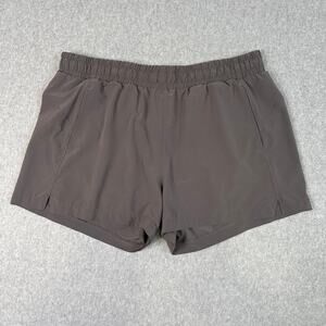 Z by Zella Running Shorts Gray Tan WMNS SZ 2X Stretchy Activewear Athletica Plus